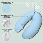 BabyMonkey® Voedingskussen lichtblauw