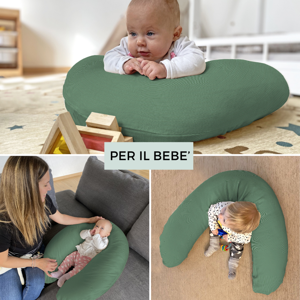 BabyMonkey® Voedingskussen donkergroen