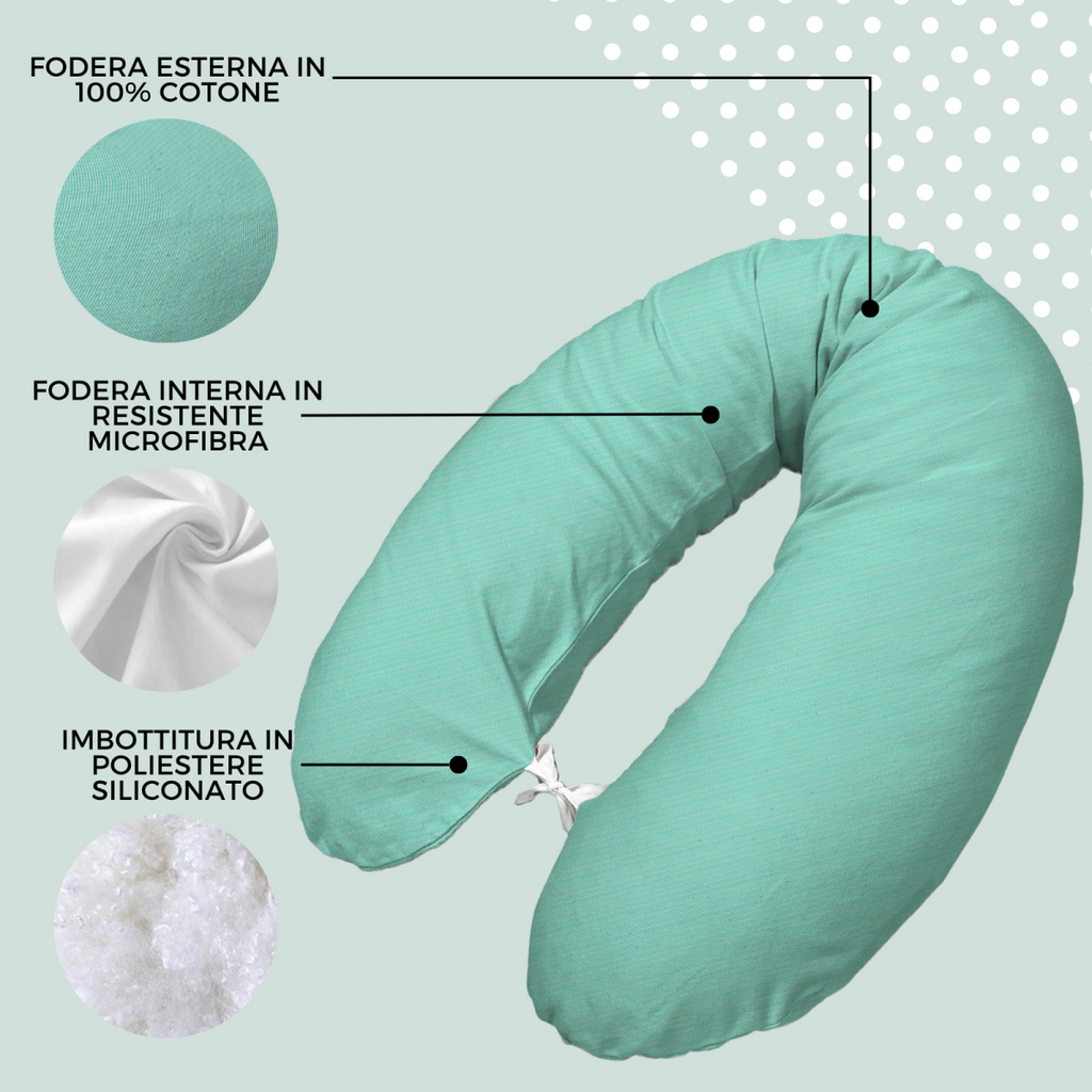 BabyMonkey® Voedingskussen Mintgroen